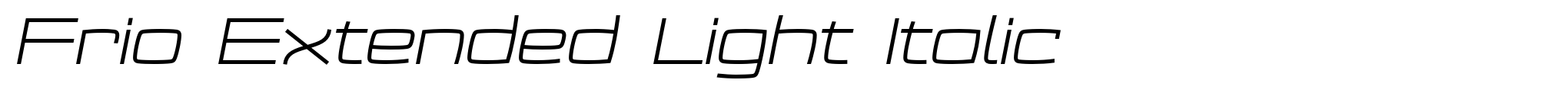 Frio Extended Light Italic image